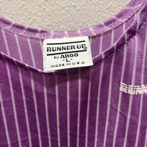 Purple Striped Runner Up T-Shirt
